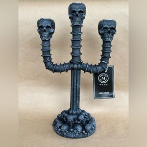 Skulls Candelabra Halloween NWT